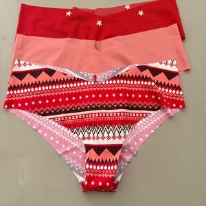 Aerie SMOOTHEZ Cheeky No Show Nylon Blend Panties 3 Pack Bundle